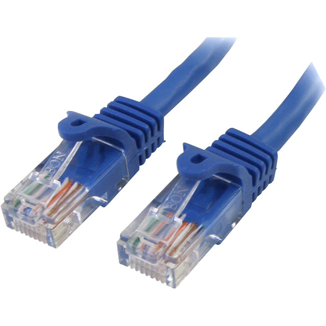 Câble patch UTP Cat5e anti-accroc StarTech.com de 7,6 m, bleu