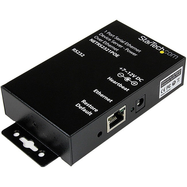 Serveur de périphériques Ethernet série StarTech.com - 1 port - alimentation par Ethernet - PoE