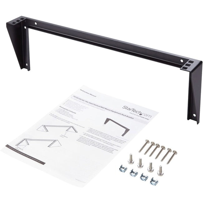 StarTech.com 1U 19in Steel Vertical Wall Mount Equipment Rack Bracket