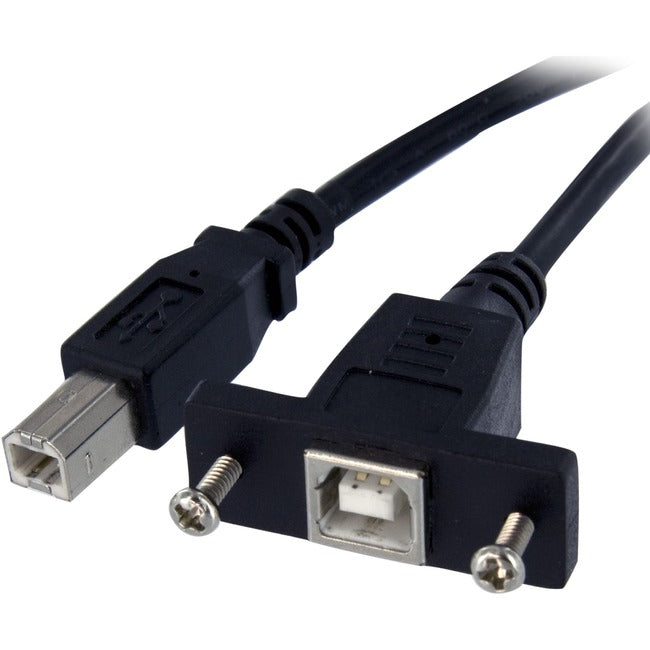 Câble USB B vers B pour montage sur panneau StarTech.com de 30 cm - F/M