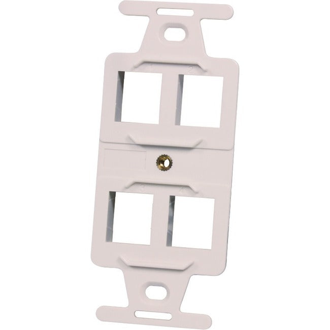 Ortronics 106 Frame, Keystone, 4 Hole, Fog White KS106S4 – Logics ...