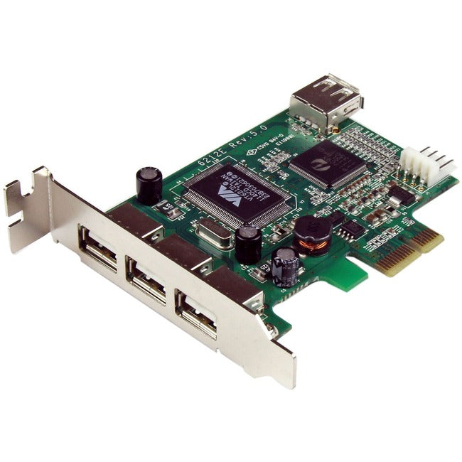Carte adaptateur USB PCI Express LP à 4 ports StarTech.com