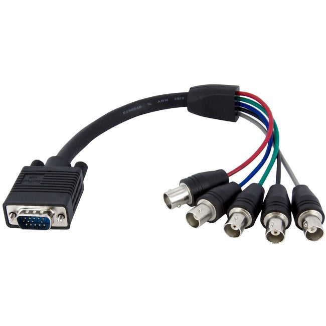 Câble d'écran coaxial HD15 VGA vers 5 BNC RGBHV de 30 cm StarTech.com