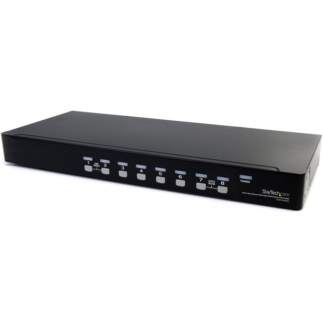 Commutateur KVM USB VGA à 8 ports avec audio et montage en rack StarTech.com