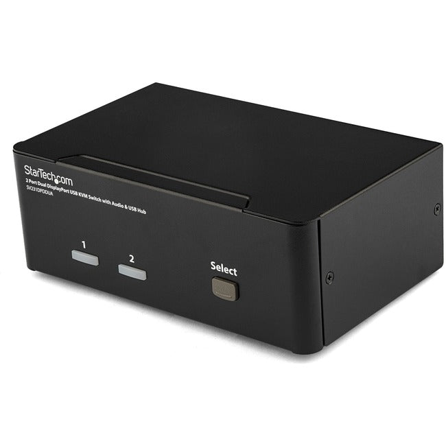 Commutateur KVM USB à 2 ports avec double DisplayPort et audio StarTech.com