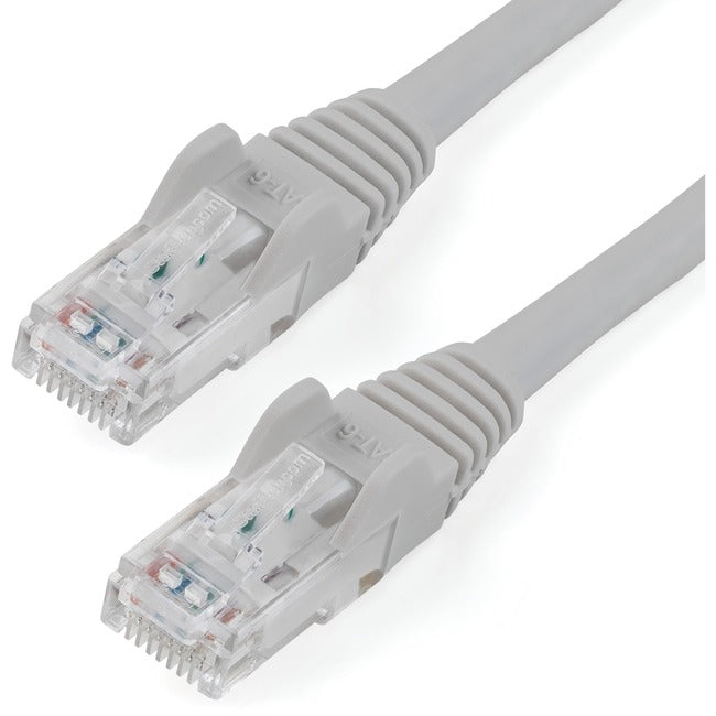 StarTech.com 25ft CAT6 Ethernet Cable - Gray Snagless Gigabit - 100W PoE UTP 650MHz Category 6 Patch Cord UL Certified Wiring/TIA