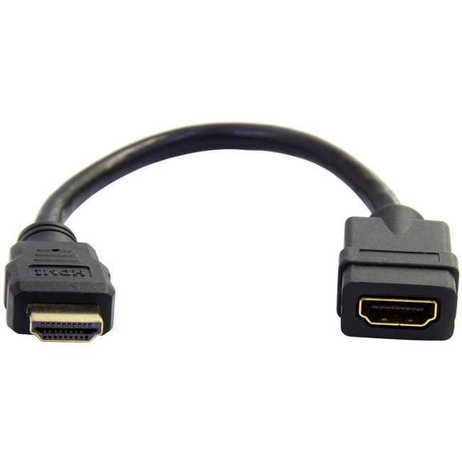 Câble d'extension HDMI StarTech.com de 15,2 cm, câble d'extension HDMI court mâle vers femelle, économiseur de port HDMI 4K UHD M/F, HDMI 1.4, dongle HDMI