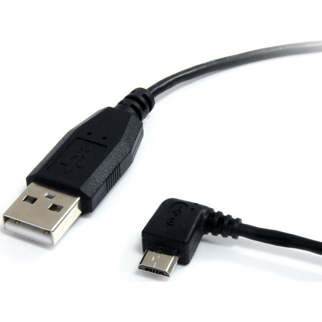 Câble micro USB StarTech.com de 30 cm - A vers micro B coudé à gauche
