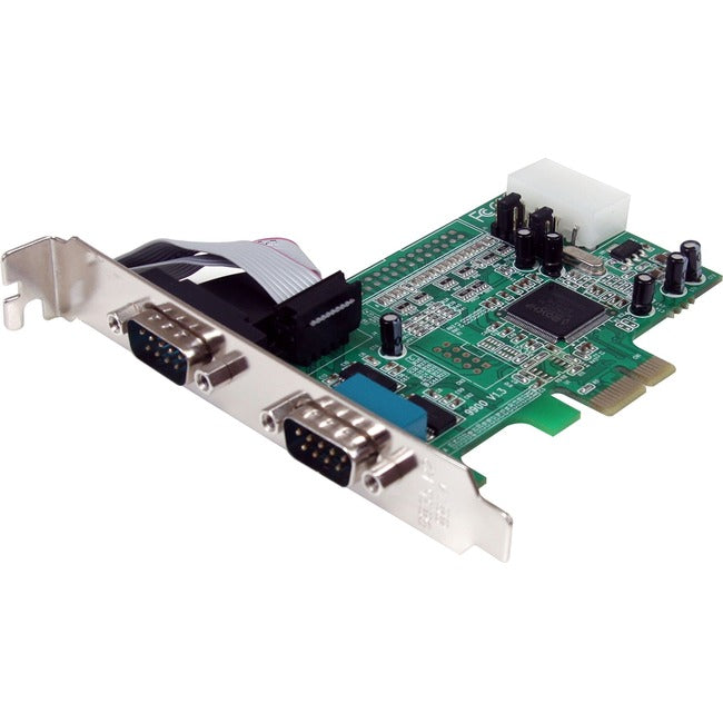 Carte adaptateur série PCIe à 2 ports StarTech.com avec 16550
