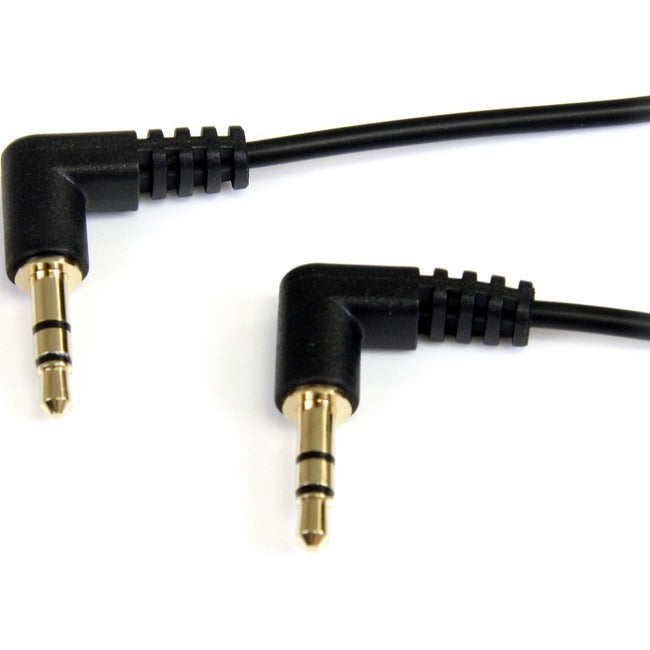 Câble audio stéréo fin à angle droit de 3,5 mm de StarTech.com de 0,9 m - M/M