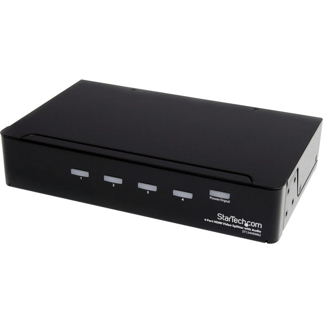 StarTech.com Répartiteur HDMI 1 entrée 4 sorties - 1080p - 4 ports - Supports de montage - Audio 1.3 - Multiport HDMI - Répartiteur audio HDMI