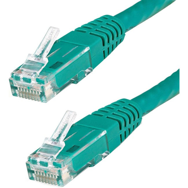 Câble Ethernet CAT6 StarTech.com de 4,6 m - Gigabit moulé vert - 100 W PoE UTP 650 MHz - Cordon de raccordement de catégorie 6 Câblage certifié UL/TIA