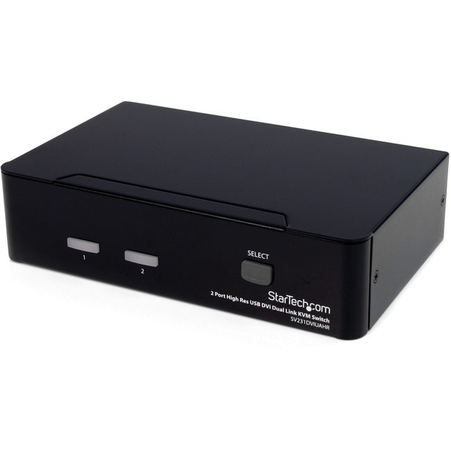 Commutateur KVM double liaison USB DVI haute résolution à 2 ports StarTech.com avec audio