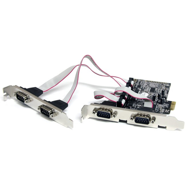 Carte adaptateur série PCIe 4 ports StarTech.com avec 16550