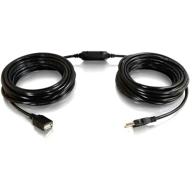 C2G 39.9ft USB Active Extension Cable - Center Boost - M/F