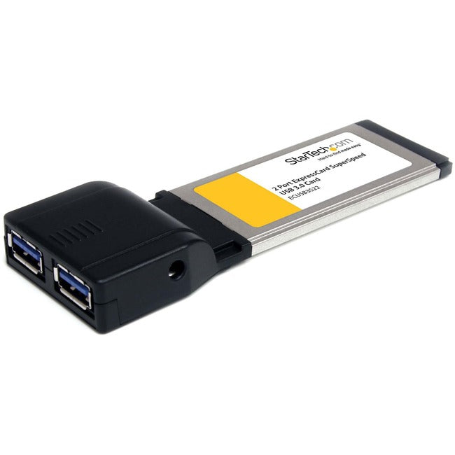 Adaptateur de carte USB 3.0 SuperSpeed ​​ExpressCard à 2 ports avec prise en charge UASP - 5 Gbit/s