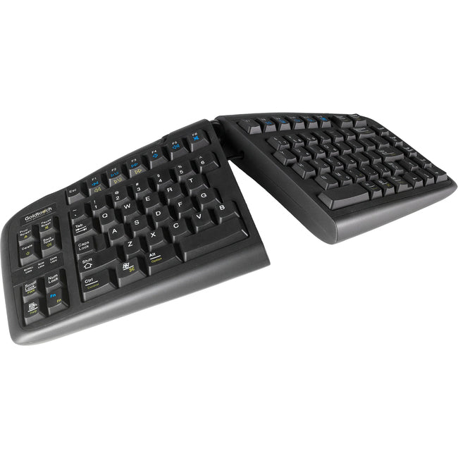 Goldtouch USB V2 Keyboard Black For PC and Mac By Ergoguys