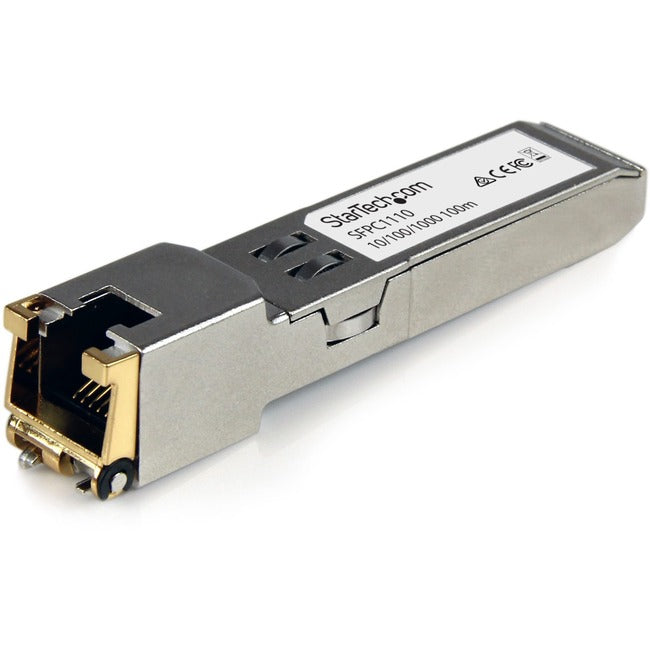 StarTech.com Module SFP compatible Cisco SFP-GE-T - 1000BASE-T - Transceiver SFP 10/100/1000 Mbps vers RJ45 Cat6/Cat5e - 100 m