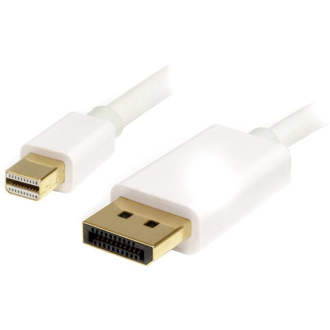 StarTech.com 2m (6ft) Mini DisplayPort to DisplayPort 1.2 Cable, 4K x 2K mDP to DisplayPort Adapter Cable, Mini DP to DP Cable for Monitor