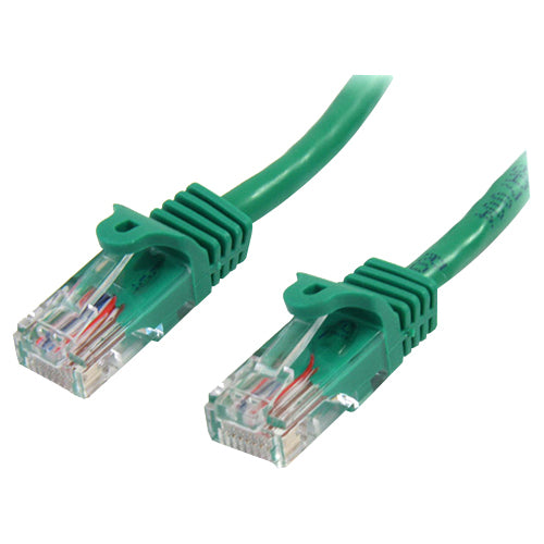 StarTech.com Câble de raccordement Cat5e UTP RJ45 Cat5e anti-accroc de 1,5 m Vert - Cordon de raccordement de 1,5 m