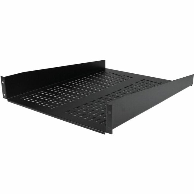 StarTech.com 2U 22in Vented Rack Mount Shelf - Fixed 22 inch Deep ...