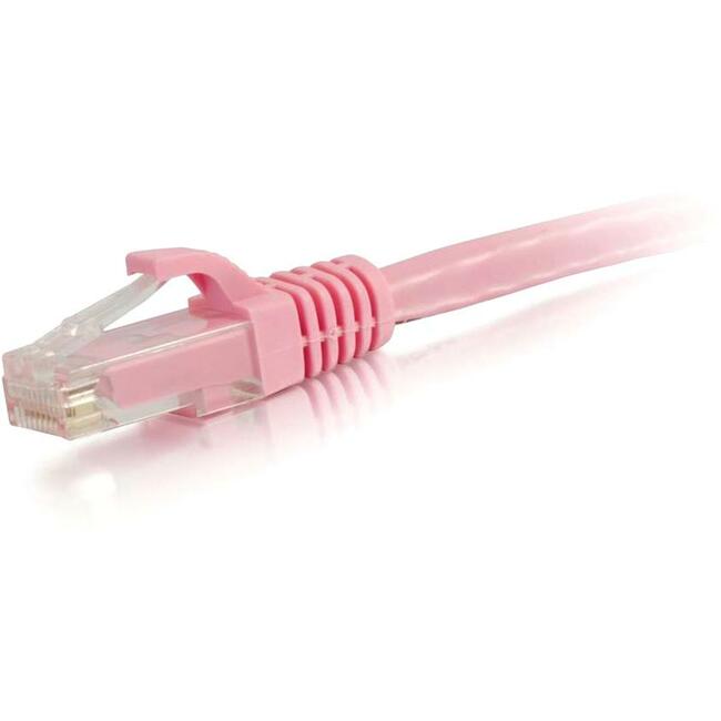 C2G 7ft Cat6 Snagless Unshielded (UTP) Ethernet Network Patch Cable - Pink