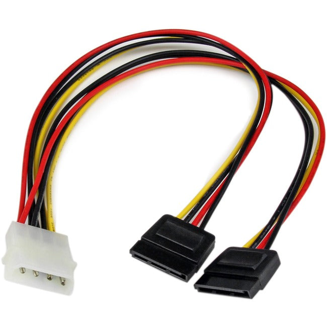 Star Tech.com 12in LP4 to 2x SATA Power Y Cable Adapter