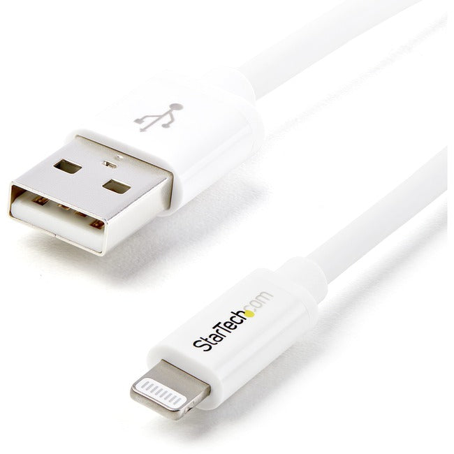 Câble connecteur Lightning vers USB Apple® 8 broches de 2 m de long, blanc, StarTech.com pour iPhone/iPod/iPad