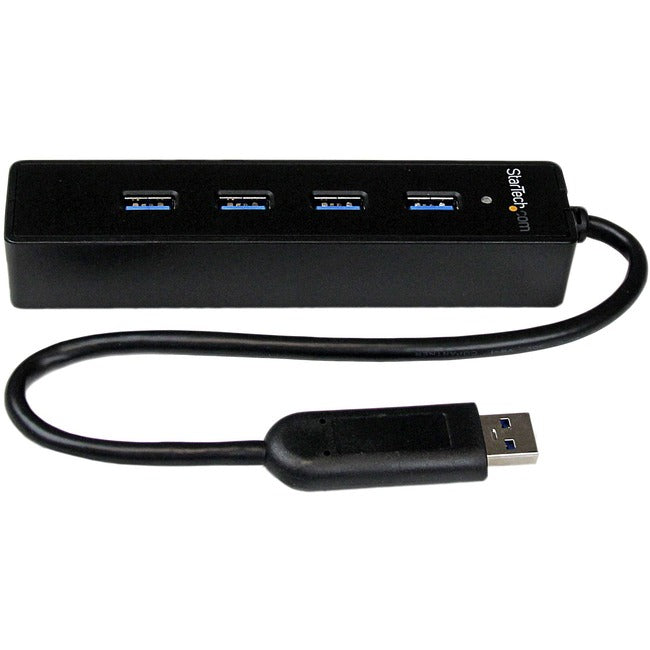 StarTech.com Hub USB 3.0 SuperSpeed ​​portable à 4 ports avec câble intégré - 5 Gbit/s