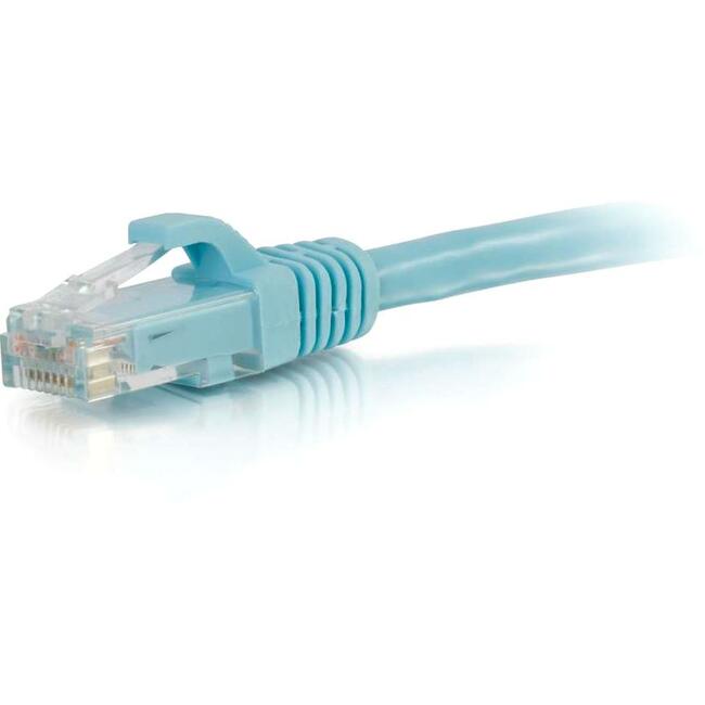 C2G 14ft Cat6a Snagless Unshielded (UTP) Ethernet Patch Cable - Aqua