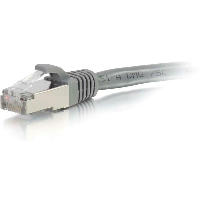 C2G 10ft Cat6 Snagless Shielded (STP) Ethernet Network Patch Cable - Gray