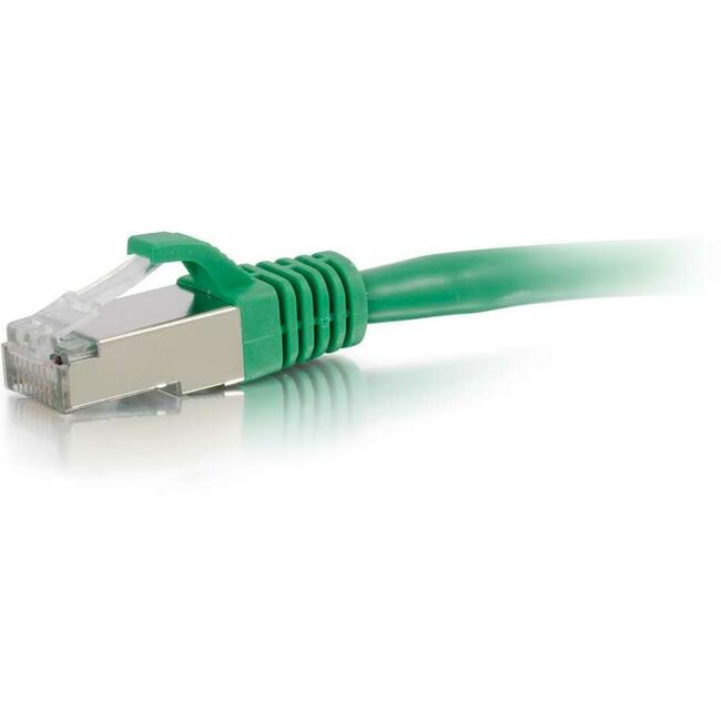 C2G 14ft Cat6 Snagless Shielded (STP) Ethernet Network Patch Cable - Green