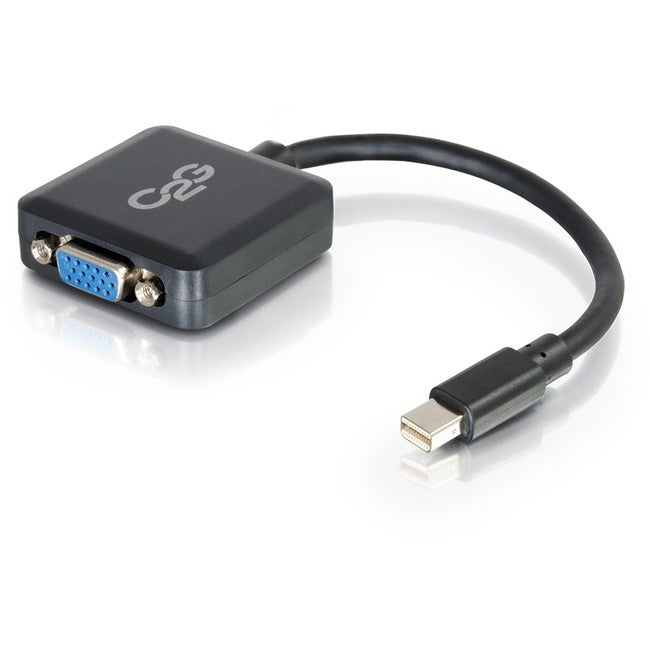 C2G 8in Mini DisplayPort Male to VGA Female Adapter Converter - Black