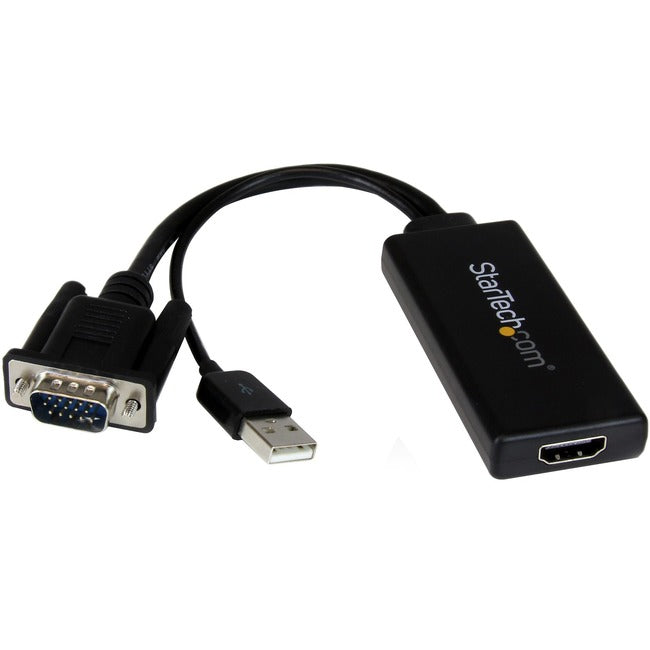 Adaptateur VGA vers HDMI StarTech.com avec audio et alimentation USB - Convertisseur VGA vers HDMI portable - 1080p