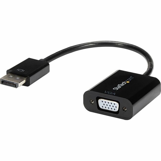 Adaptateur DisplayPort vers VGA StarTech.com, convertisseur DP vers VGA actif, vidéo 1080p, dongle adaptateur DP vers VGA (numérique vers analogique), DP 1.2