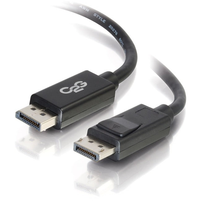 C2G 35ft DisplayPort Cable with Latches 8K UHD M/M - Black