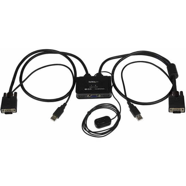 Câble de commutation KVM StarTech.com à 2 ports USB VGA - Alimentation USB avec commutateur à distance