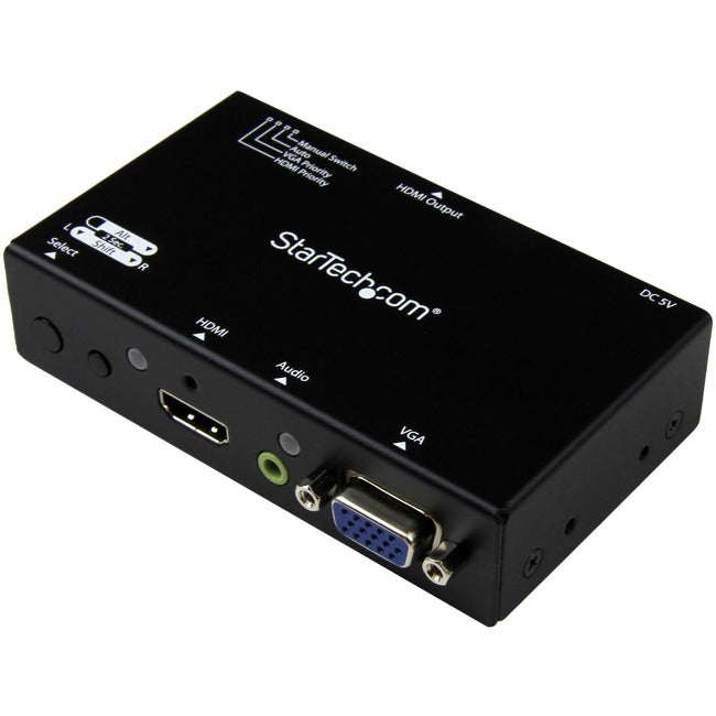 StarTech.com Convertisseur HDMI + VGA vers HDMI 2x1 avec commutation automatique et prioritaire - 1080p