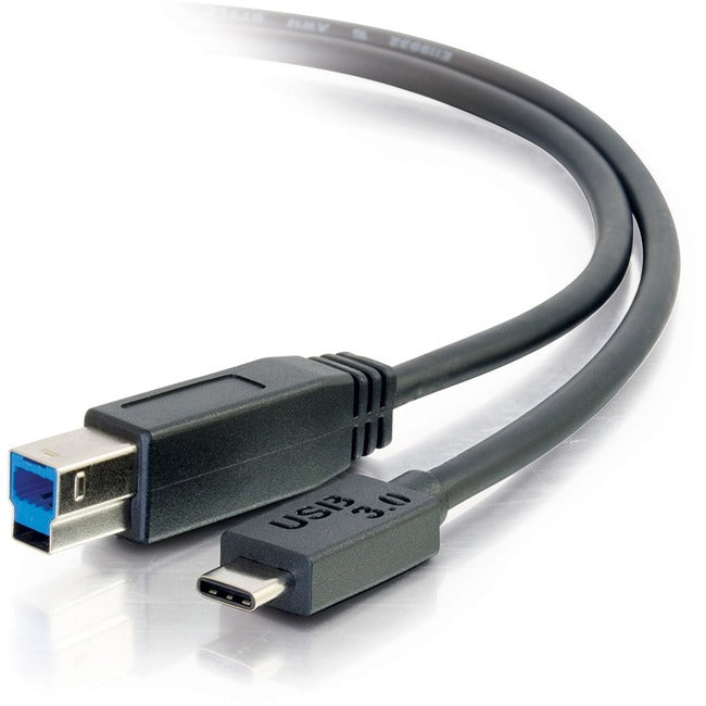 C2G 6ft USB 3.0 USB-C to USB-B Cable M/M - Black