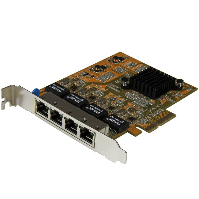 StarTech.com Carte adaptateur réseau Gigabit PCI Express à 4 ports - Carte réseau Gigabit PCIe à quatre ports