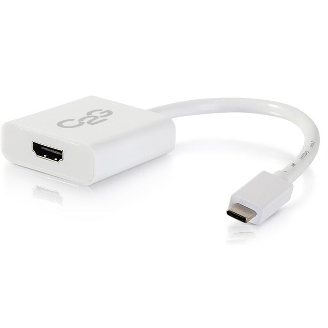 C2G USB 3.1 USB C to HDMI Audio/Video Adapter 4K 30Hz - White TAA