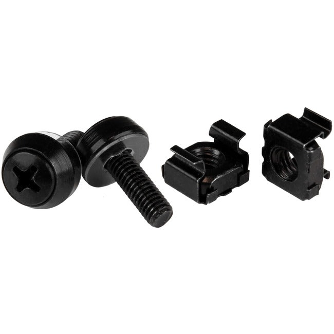 StarTech.com M5 x 12 mm - Vis et écrous à cage - Lot de 50 - Vis de montage M5 et écrous à cage pour rack et armoire de serveur