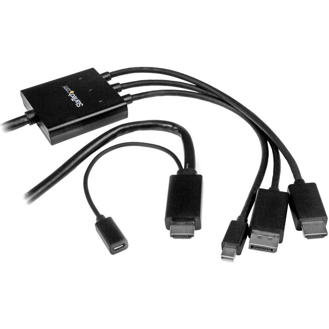 Câble convertisseur HDMI, DisplayPort ou Mini DisplayPort vers HDMI de 2 m StarTech.com - Adaptateur HDMI, DP ou Mini DP vers HDMI