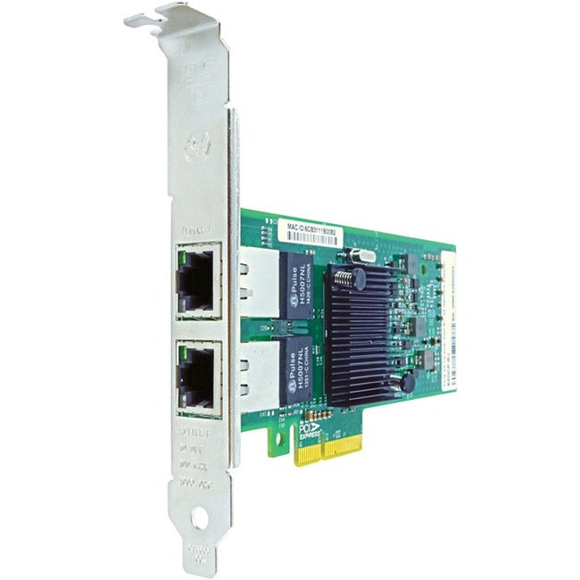 Carte réseau Axiom 10/100/1000 Mbs double port RJ45 PCIe x4 pour Intel - E1G42ET