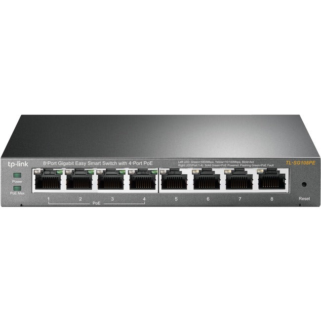 Commutateur intelligent Gigabit Easy Smart TP-Link à 8 ports avec PoE à 4 ports