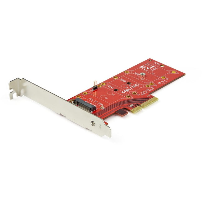 StarTech.com M.2 Adapter - x4 PCIe 3.0 NVMe - Low Profile and Full Profile - SSD PCIE M.2 Adapter - M2 SSD - PCI Express SSD