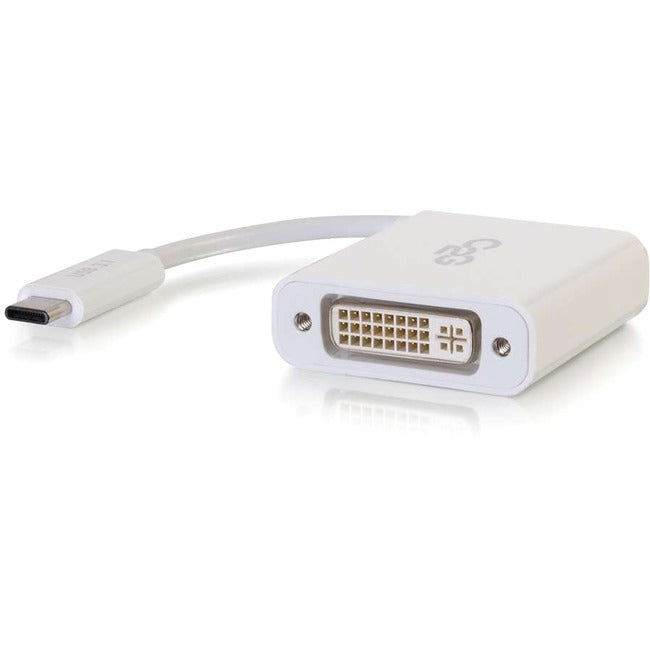 C2G USB-C To DVI-D Video Adapter Converter - White