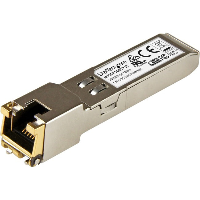 StarTech.com Module SFP compatible Cisco Meraki MA-SFP-1GB-TX - 1000BASE-T - Transceiver SFP 10/100/1000 Mbps vers RJ45 Cat6/Cat5e - 100 m