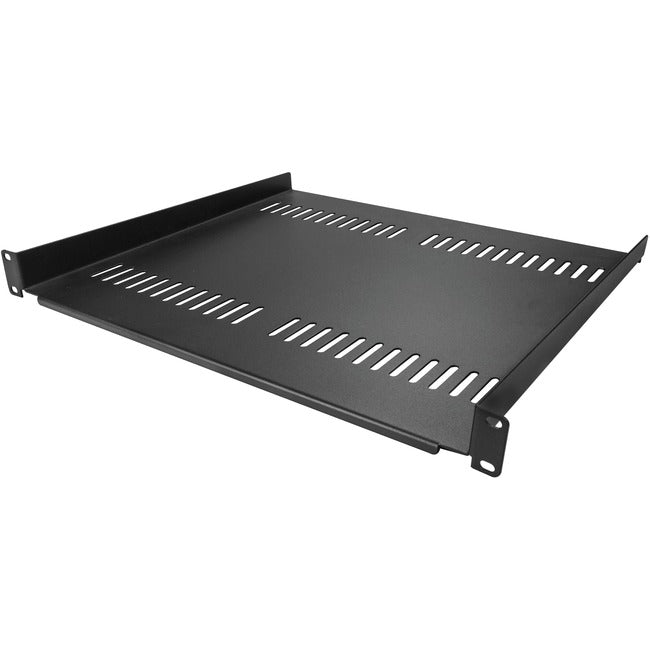 StarTech.com 1U Vented Server Rack Cabinet Shelf - Fixed 16" Deep Cantilever Rackmount Tray for 19" Data/AV/Network Enclosure w/Cage Nuts