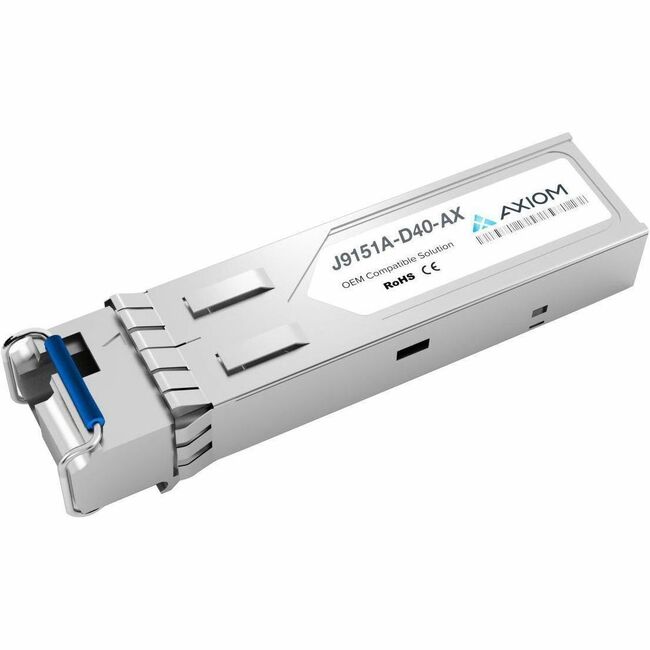 Transceiver SFP+ Axiom 10GBase-BX40-D pour HP - J9151A-D40 (en aval)